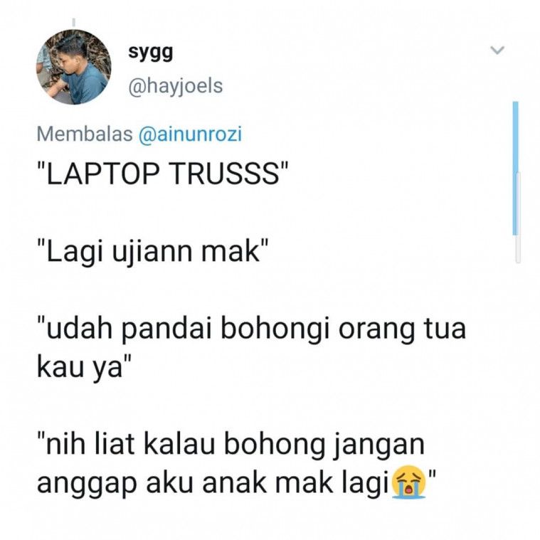 Cerita kocak netizen reaksi emak saat belajar online ini bikin ngakak